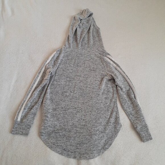 Urban Kids Girl's Size M (10-12) Gray Lightweight Knit Hooded Sweater - Picture 8 of 8